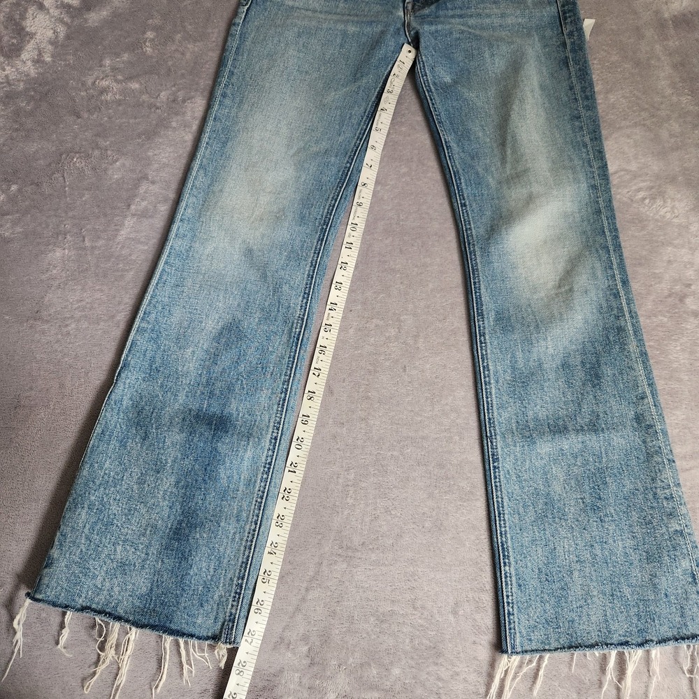 MOTHER Superior The Tripper Flood Fray Jeans Left In The Dust Distressed 24 - Picture 13 of 16